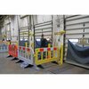 Vestil Plastic Barrier, 23 x 79 x 40, Yellow PBAR-72-Y